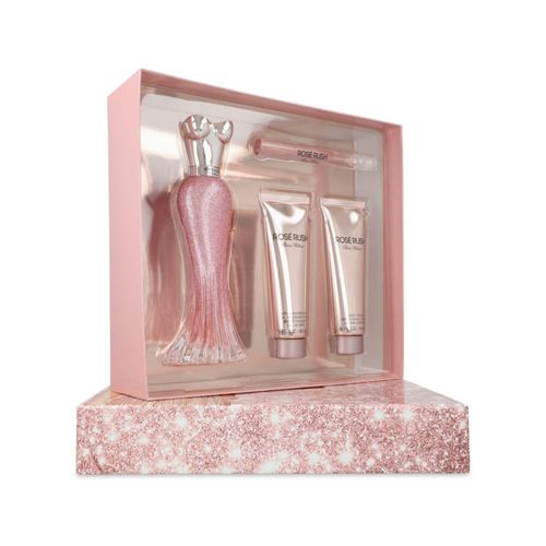 SET PARIS HILTON ROSE RUSH 4PZS 100ML EDP SPRAY/ BODY LOTION 90ML/ SHOWER GEL 90ML/ 10ML EDP SPRAY