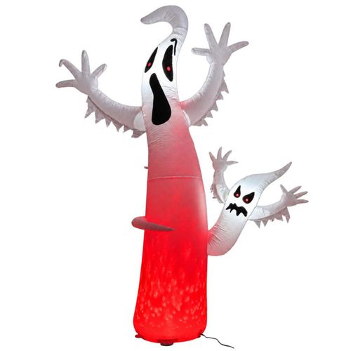 Inflable Halloween Fantasma Gigante 360cm JARDIMEX con Luces LED Decoracion Terror para Exterior Jardin Patio Casa Fiesta Halloween