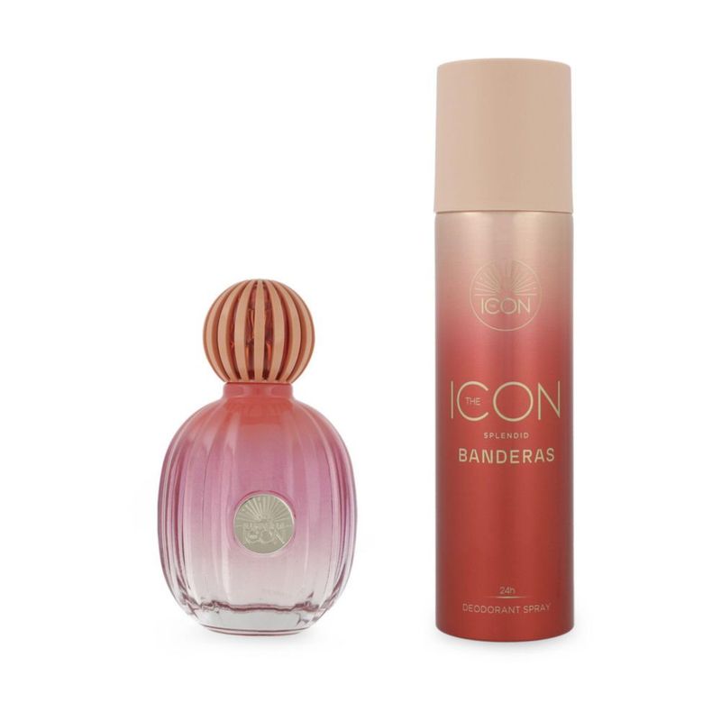 SET BANDERAS THE ICON SPLENDID 2PZS 100ML EDP SPRAY/ DESODORANTE 150ML SPRAY