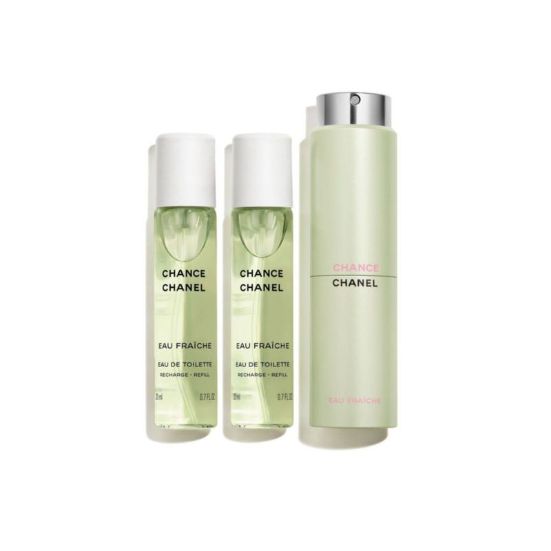 CHANEL CHANCE 3 x 20 ML EAU FRAICHE TWIST AND SPRAY EDT