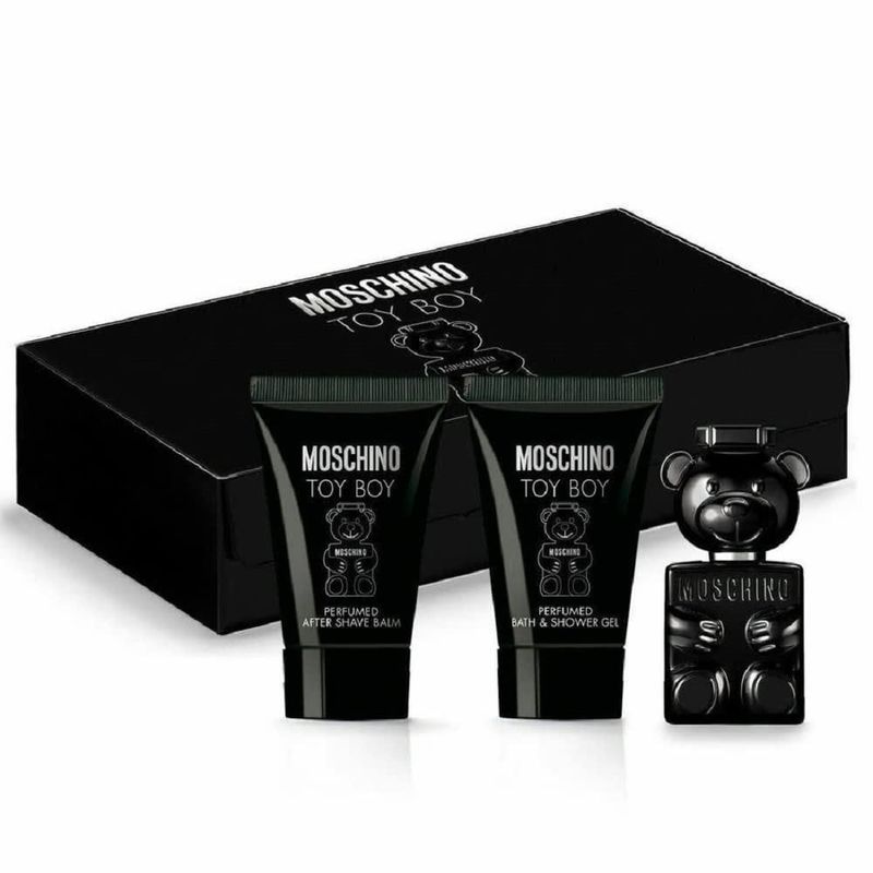 Set de perfume MOSCHINO Toy Boy para hombre EDP 5 ml + gel de ducha 25 ml