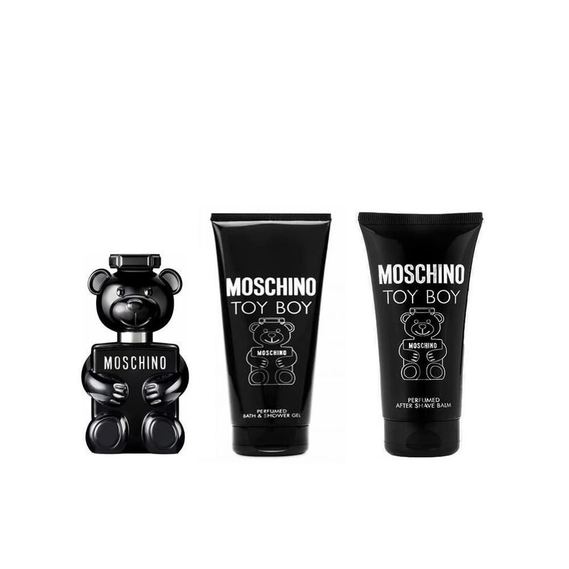 Set de perfume MOSCHINO Toy Boy para hombre EDP 5 ml + gel de ducha 25 ml