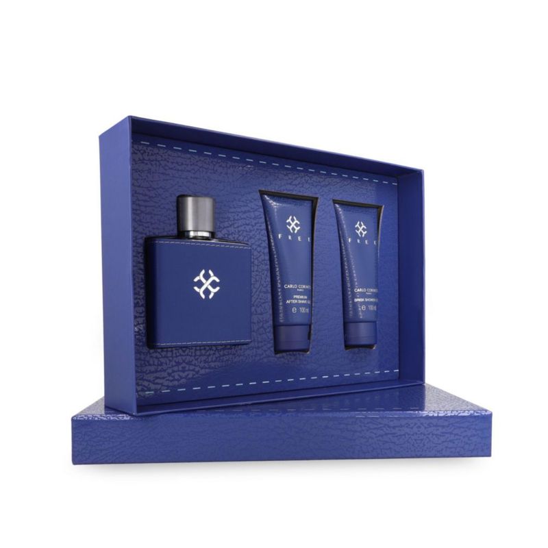 SET CARLO CORINTO FREE 3PZS 100ML EDP SPRAY/ BRISK SHOWER GEL 100ML/