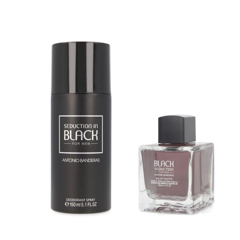 SET BLACK SEDUCTION 2PZS 100ML EDT SPRAY/ DESODORANTE 150ML SPRAY