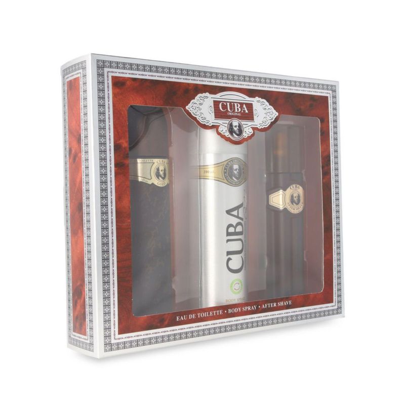 SET CUBA GOLD 3PZS 100ML EDT SPRAY/ DESODORANTE 200ML SPRAY/ AFTER SHAVE 100ML