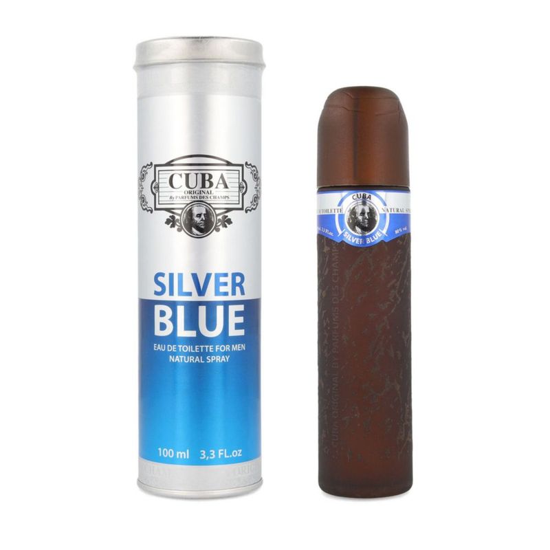 CUBA SILVER BLUE 100ML EDT SPRAY