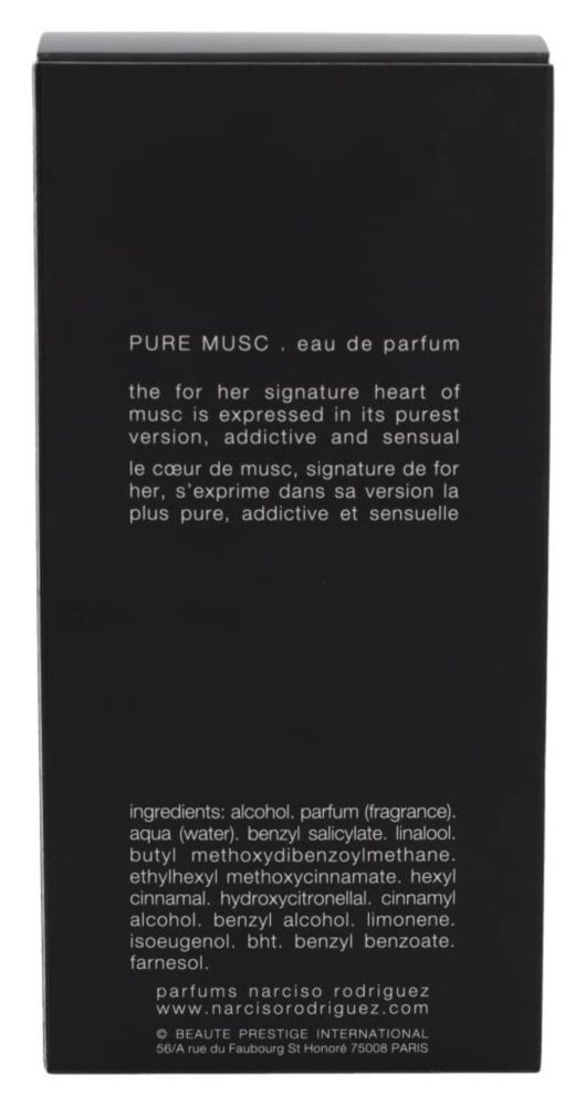 Perfume Narciso Rodriguez Pure Musc EDP 100 ml para mujer