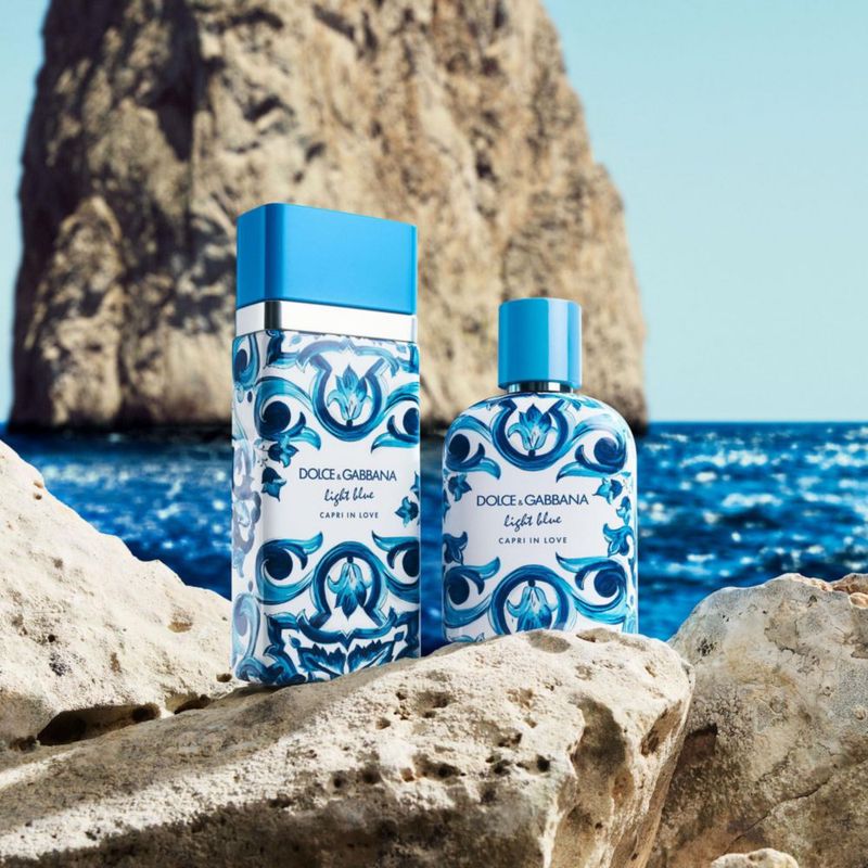 Perfume Dolce&Gabbana New Capri in Love EDT azul claro para hombre 100 ml