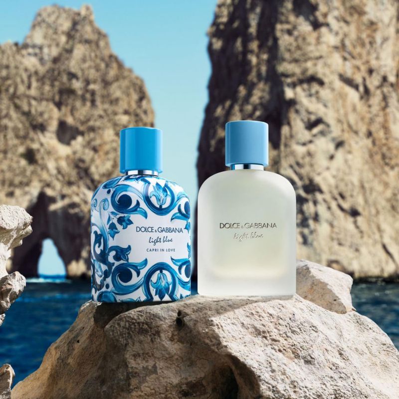 Perfume Dolce&Gabbana New Capri in Love EDT azul claro para hombre 100 ml