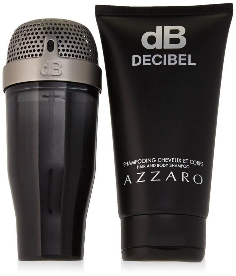 Set de regalo Perfume Azzaro DB Decibel para hombre EDT 100 ml + champú