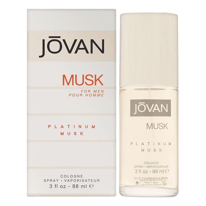 Perfume Jovan Platinum Musk Eau de Cologne 90 ml para hombre
