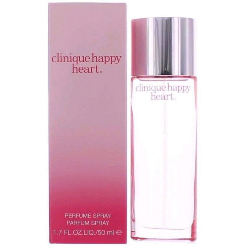 Eau de Parfum en aerosol Clínique Happy Heart perfume para mujer | Notas de mandarina pepino onagra amarilla jacinto de agua y madera rubia 1.7 onzas