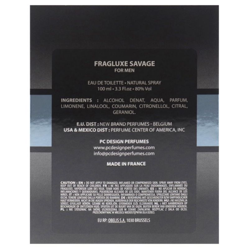 Perfume Fragluxe Savage para hombre EDT 100 ml