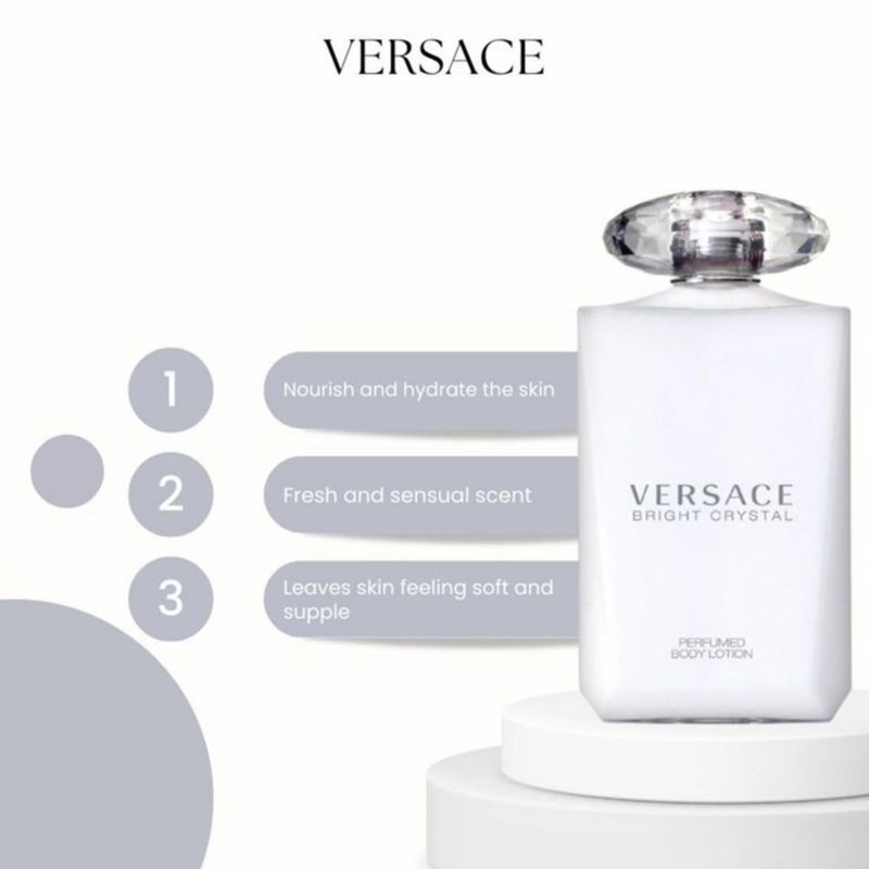 Loción corporal Versace Bright Crystal para mujer 200 ml
