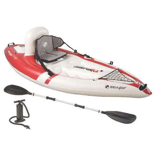 Kayak Quikpak K1 Rojo 1/Per Hermético PVC Remo/Bomba Sevylor
