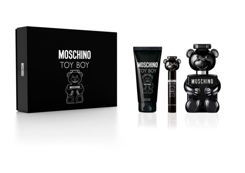 Set de regalo de perfume MOSCHINO Toy Boy para hombre de 100 ml y gel de ducha