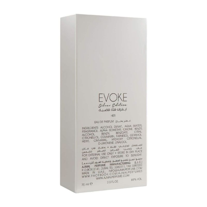Perfume Ajmal Evoke Edition Silver 75 ml para mujer