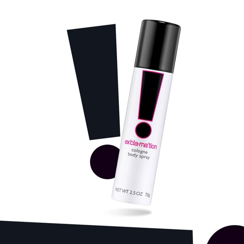 Colonia en aerosol Perfume Coty Exclamation 75 ml diseño floral vegano