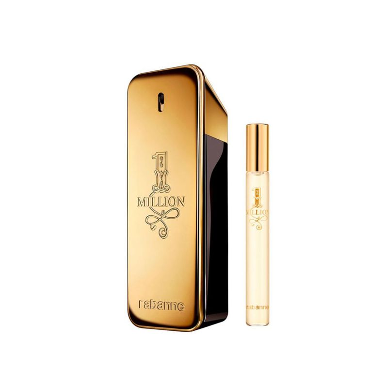Set de 2 unidades de perfume PACO RABANNE ONE MILLION para hombre 200 ml + 10 ml