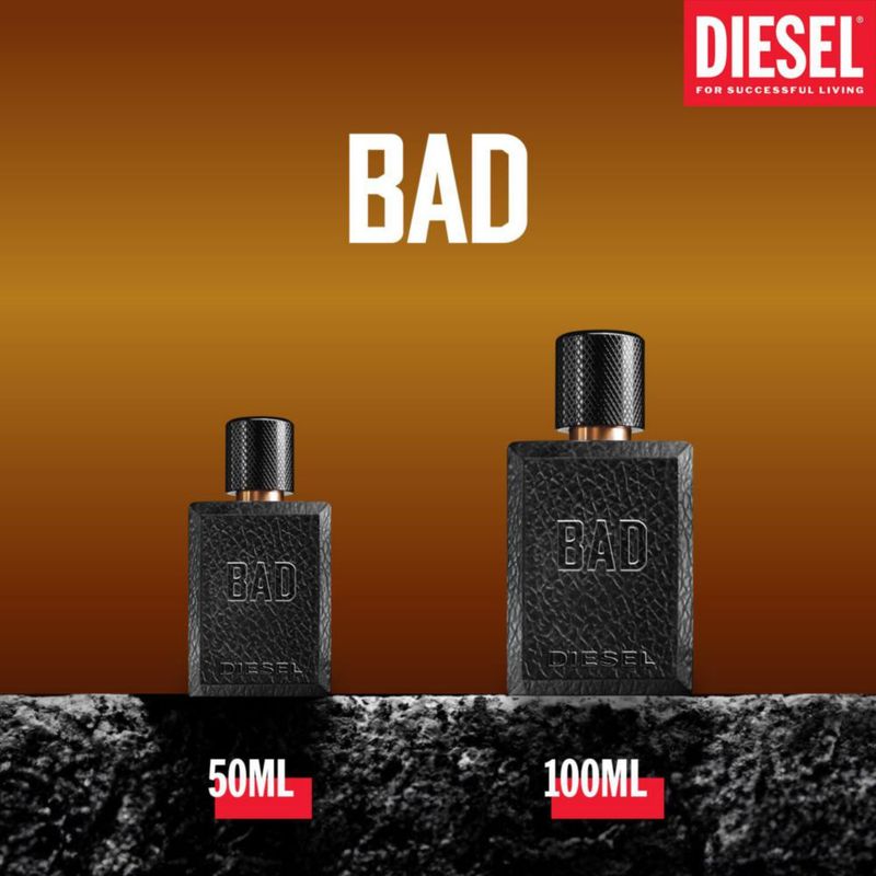 Perfume Diesel Bad Eau de Toilette en aerosol para hombre 100 ml