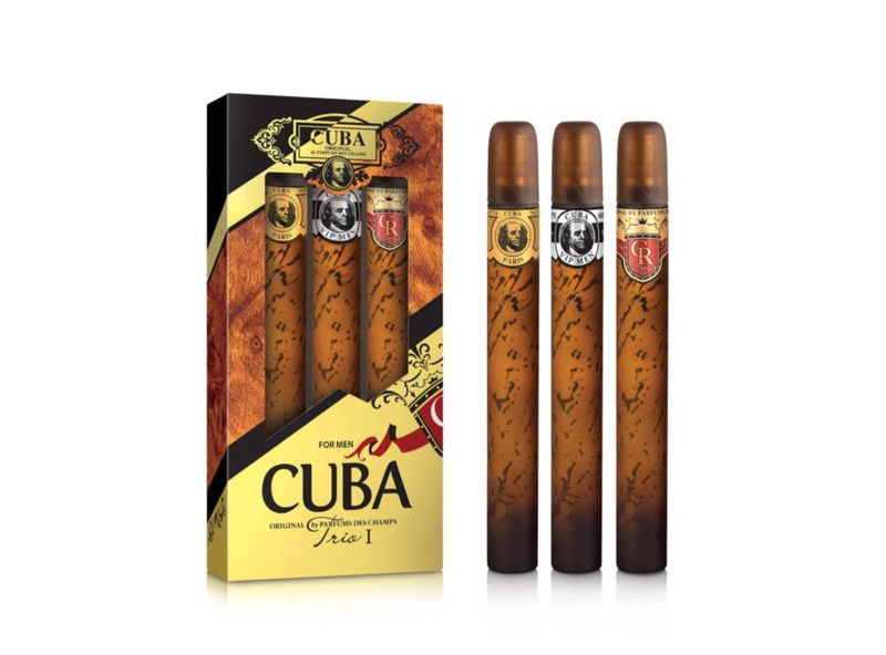 Set de regalo Perfume Cuba Trio Best 1 para hombre 3 unidades de 35 ml EDT