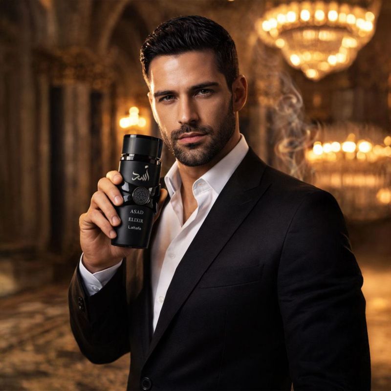 Lattafa Asad Elixir Perfume Árabe para Hombre Intenso 100ml Amaderado Premium