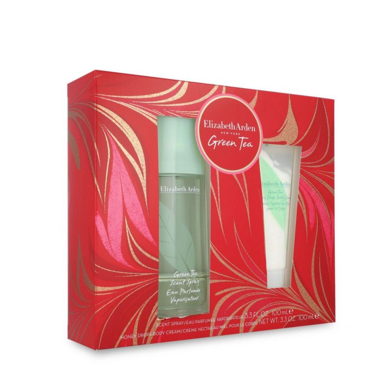 Set green tea 2pzs 100ml edp spray/ body cream