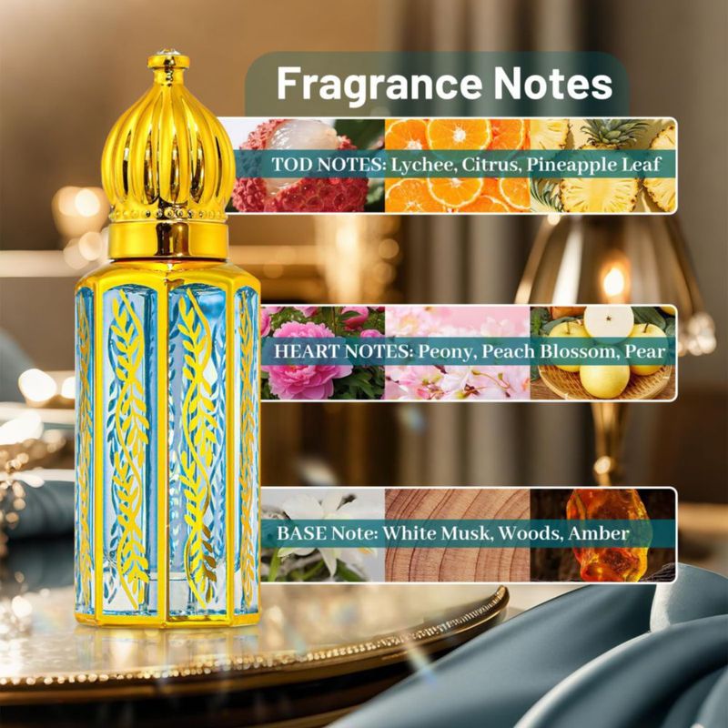 Aceite de perfume EKIVAO Arabian para mujer 35 ml de larga duración