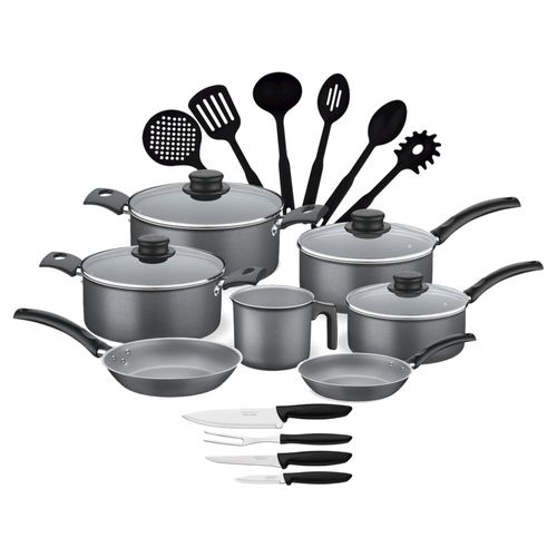 Bateria de cocina Tramontina 32200415 Turim gris 21 piezas -END