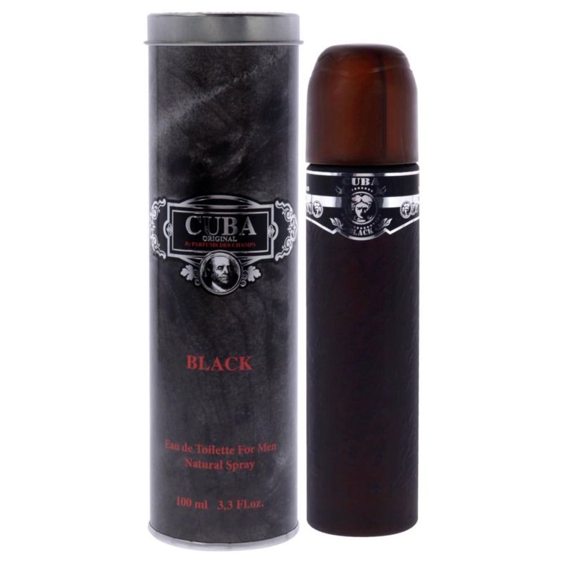 Perfume Cuba Black de Cuba para hombre EDT en aerosol de 100 ml