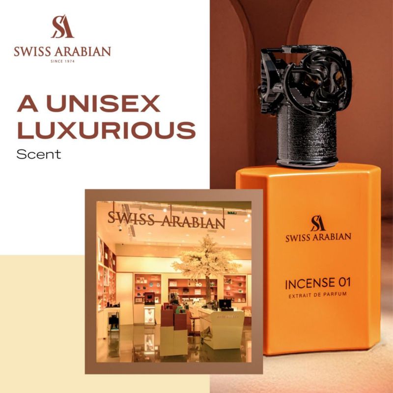 Perfume Swiss Arabian Incense 01 Eau De Parfum para hombre 50 ml