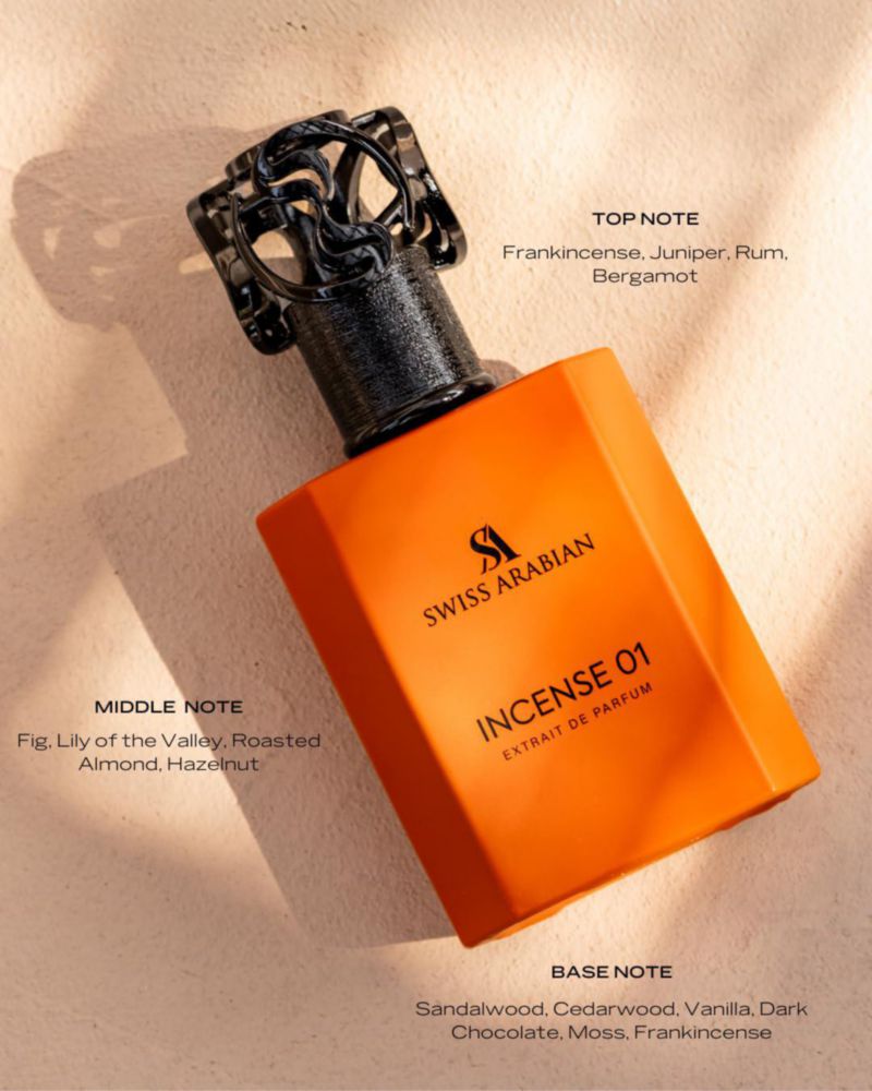 Perfume Swiss Arabian Incense 01 Eau De Parfum para hombre 50 ml