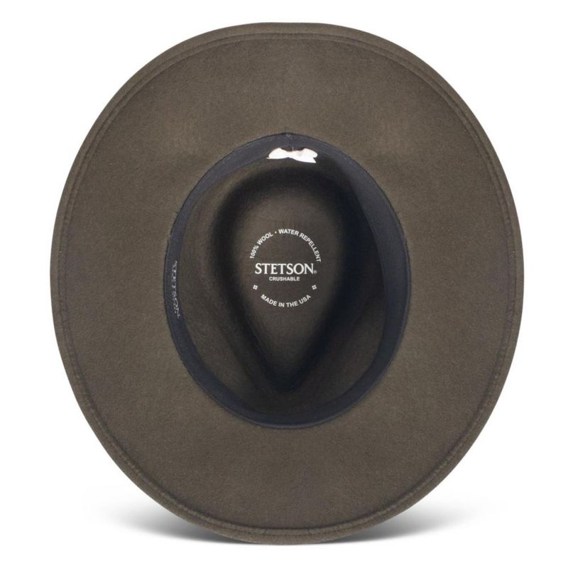 Sombrero Stetson Gallatin color Salvia XXL aplastable y plegable