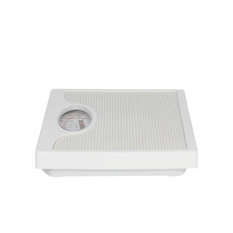 BASCULA MECANICA DE BAÑO SILVERLINE CAPACIDAD MAXIMA DE 125KG ANTIDERRAPANTE COLOR  BLANCO