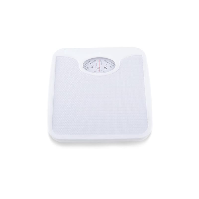 BASCULA MECANICA DE BAÑO SILVERLINE CAPACIDAD MAXIMA DE 125KG ANTIDERRAPANTE COLOR  BLANCO