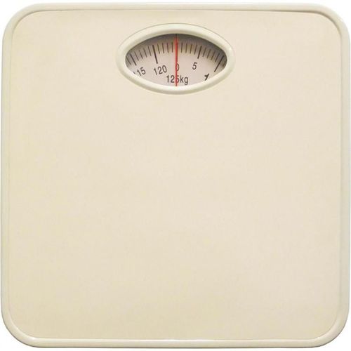 BASCULA MECANICA DE BAÑO SILVERLINE CAPACIDAD MAXIMA DE 125KG LISA COLOR  BLANCO