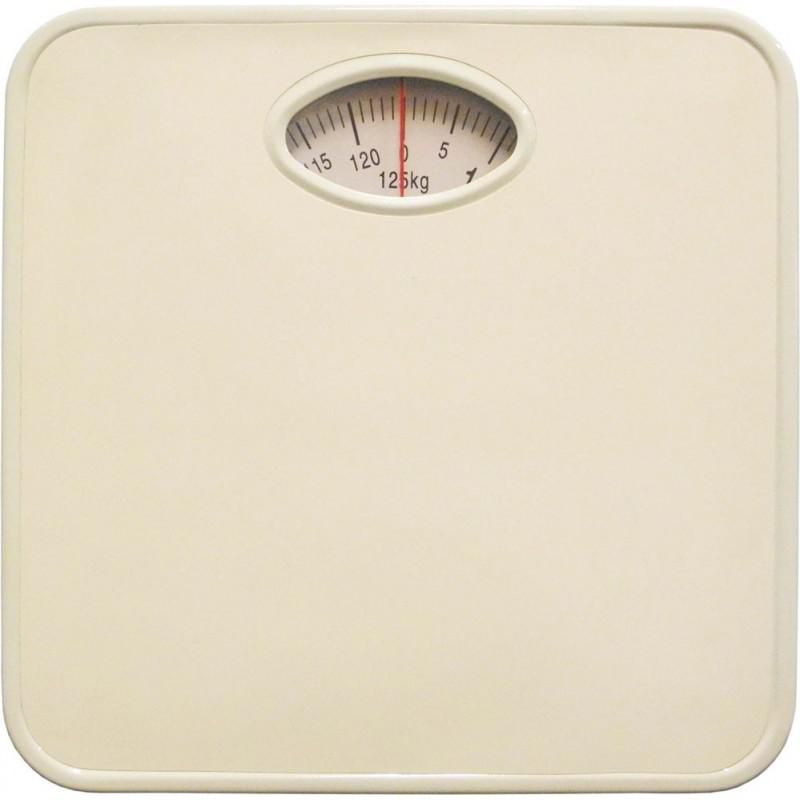 BASCULA MECANICA DE BAÑO SILVERLINE CAPACIDAD MAXIMA DE 125KG LISA COLOR  BLANCO
