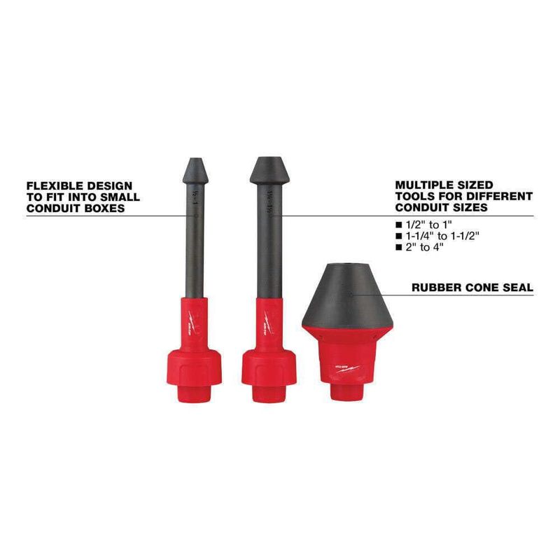 Kit de extracción de líneas LEKSTAR 1/2"-4" para conductos
