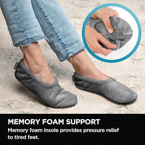 Plantilla de espuma viscoelástica Brookstone Plush para pantuflas