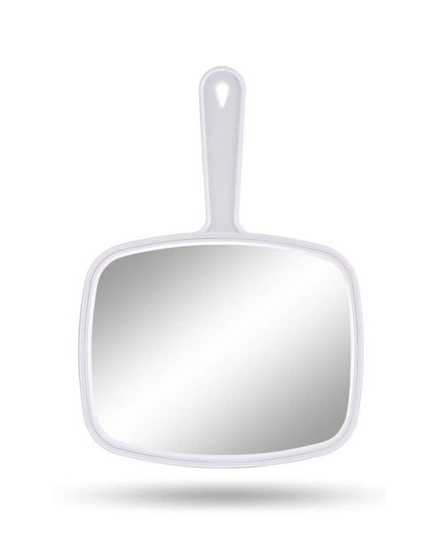 Espejo de mano Gladmart 26 cm x 19 cm blanco