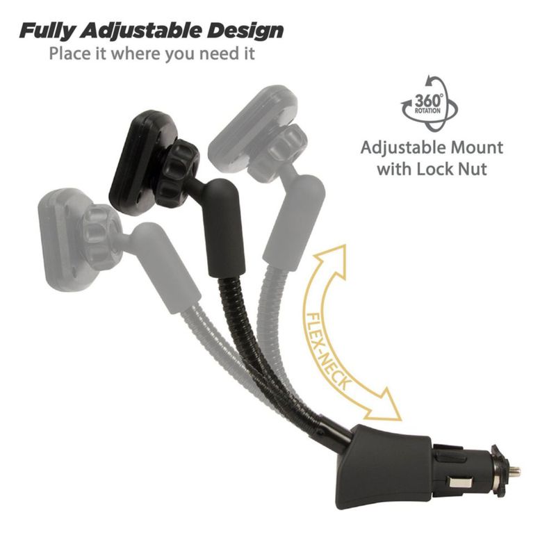 Soporte magnético para teléfono Scosche para coche con cargador USB 12 V