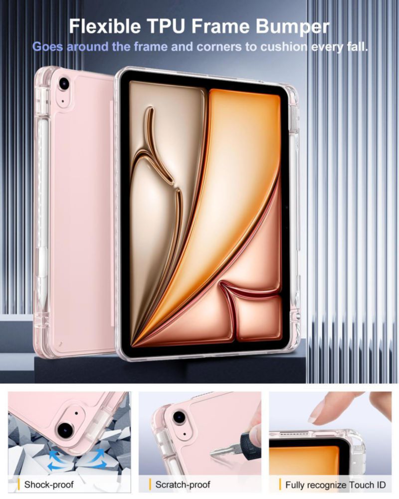 Funda para iPad TiMOVO 28 cm Air 11" M4/M3/M2 Rosa claro