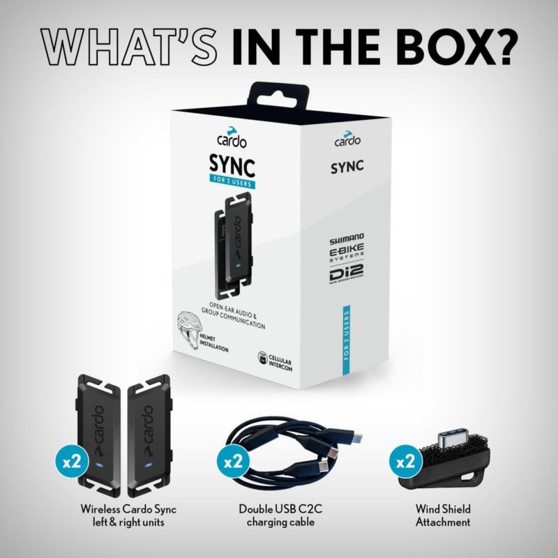 AURICULARES Cardo SYNC Pack Dúo 19 g de oreja abierta