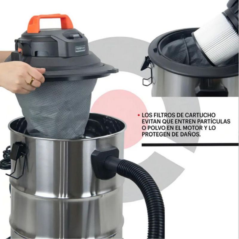 Aspiradora Industrial 35 Lt Sólido Líquido Soplado 2200w