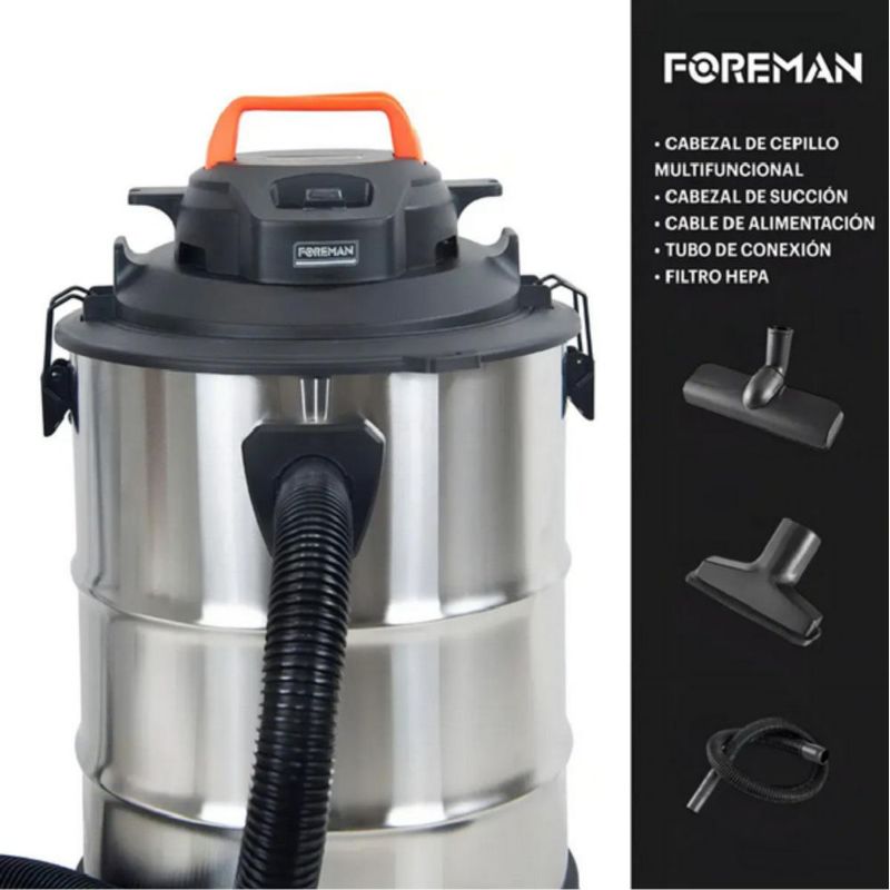 Aspiradora Industrial 35 Lt Sólido Líquido Soplado 2200w