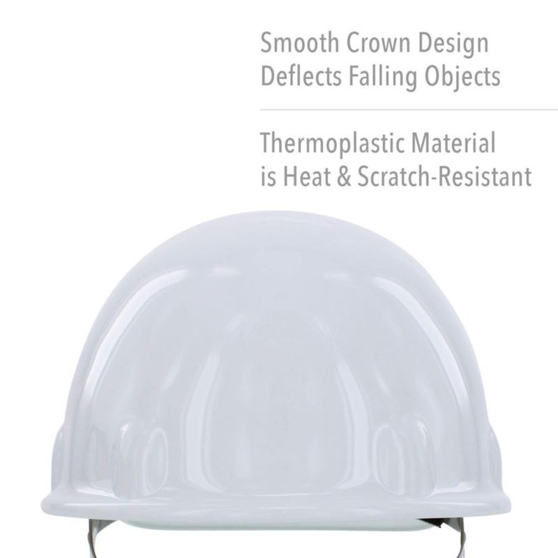 Casco de seguridad FIBRE-METAL SuperEight de 8 puntos con ajuste de matraca naranja