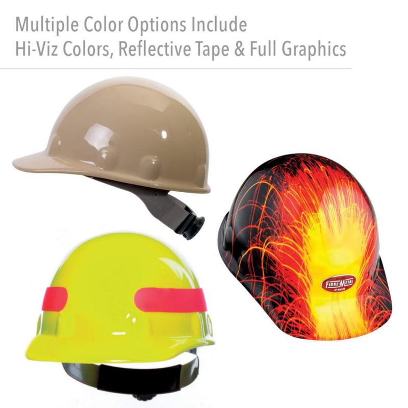 Casco de seguridad FIBRE-METAL SuperEight de 8 puntos con ajuste de matraca naranja