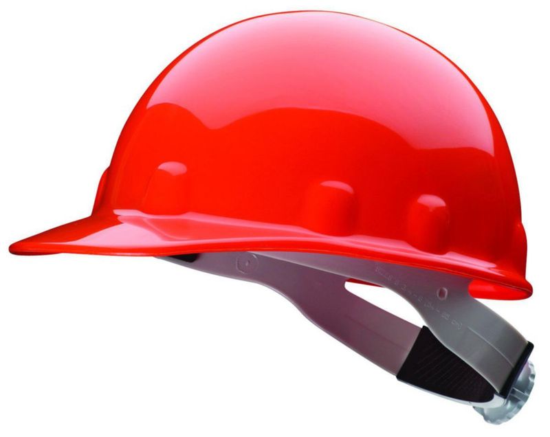 Casco de seguridad FIBRE-METAL SuperEight de 8 puntos con ajuste de matraca naranja