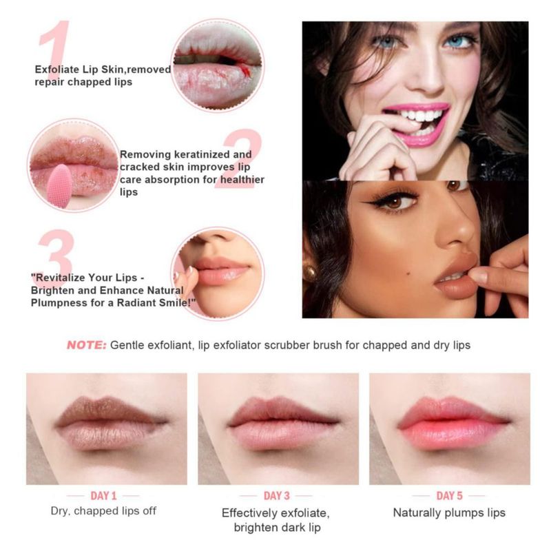 Cepillo Exfoliante de Labios YOUKOOL 2 pzs de silicona doble cara