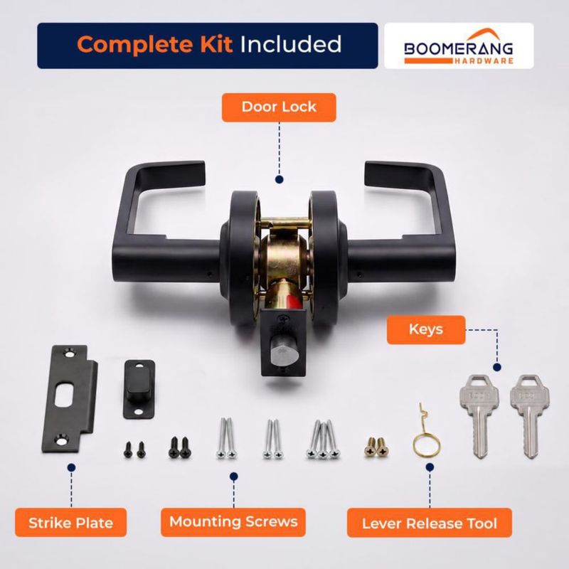 Cerradura de Palanca Comercial de Alta Resistencia Boomerang Hardware (Llave Idéntica)